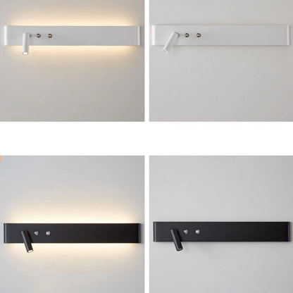 Minimalist Rectangular Aluminum Iron LED Wall Sconce Lamp