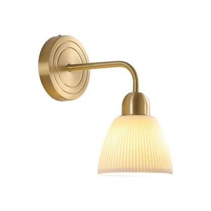 Geometrical Gold Finish Frame 1-Light Wall Sconce Lamp