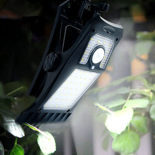 Solar Clip Induction Garden Outdoor Light Wall Sconce Lamp