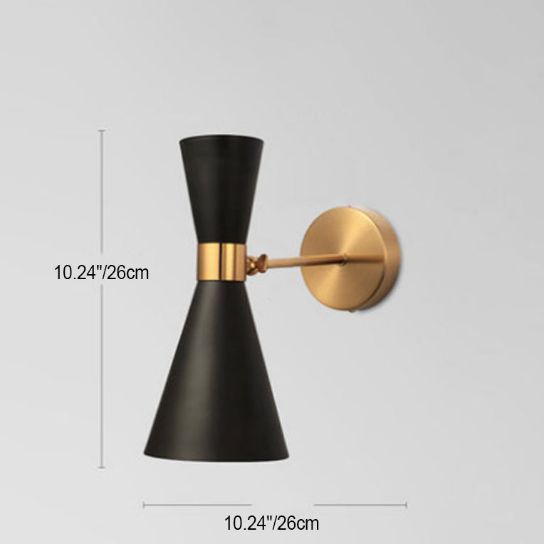 Iron Double-Ended Horn Shape 1-Light Wall Sconce Lamp