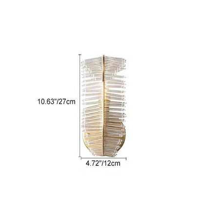 Creative Leaf Iron Glass 1/2 Light Wall Sconce Lamp