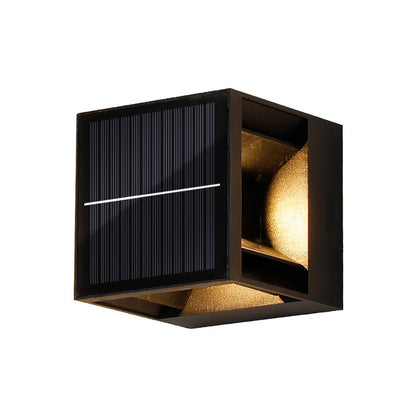 Simplicity LED Solar Waterproof Outdoor Wall Sconce Lamp