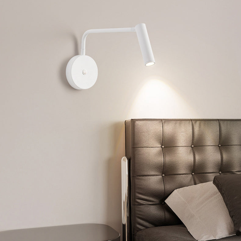 Cylindrical Rotatable Iron Aluminum LED Wall Sconce Lamp