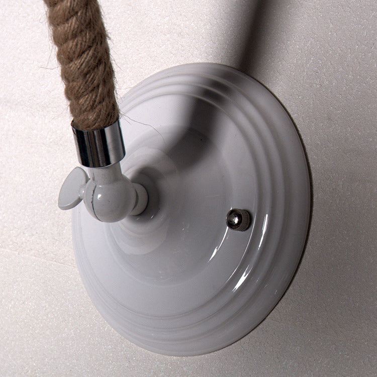 Industrial White Barn Foldable 1-Light Wall Sconce Lamp