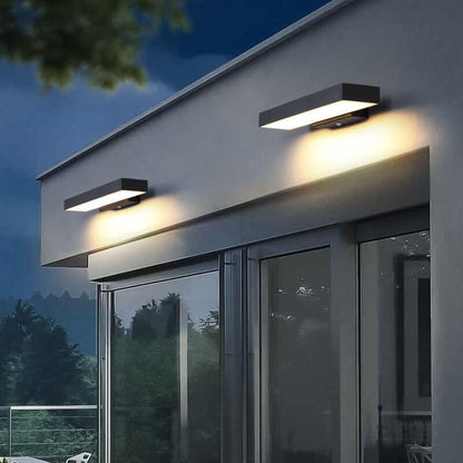 Modern Minimalist Flat LED Sensor Outdoor Wall Sconce