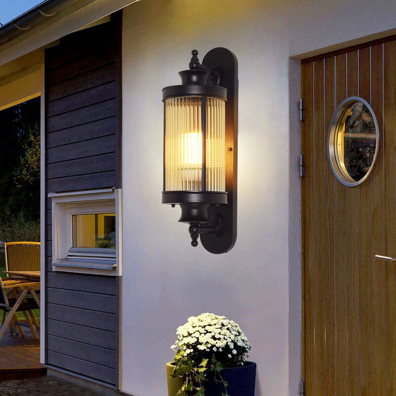 Chinese Iron Outdoor Waterproof 1-Light Wall Sconce Lamp