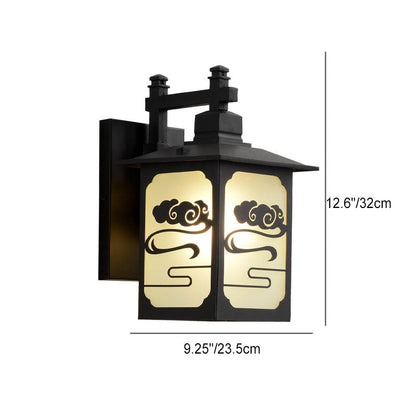 Chinese Sheet Zinc Alloy 1-Light Wall Sconce Lamp
