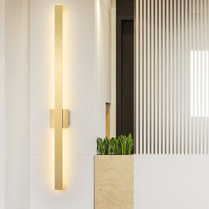 Minimalist Long Strip Iron Acrylic LED Wall Sconce Lamp