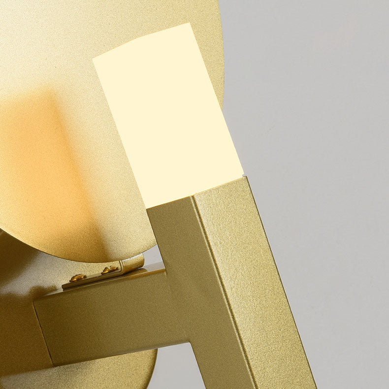 Light Color Oval Hardware Acrylic LED Wall Sconce Lamp