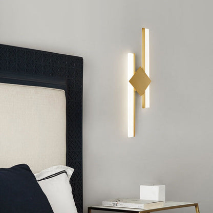Rectangular Antler Full Copper LED Wall Sconce Lamp