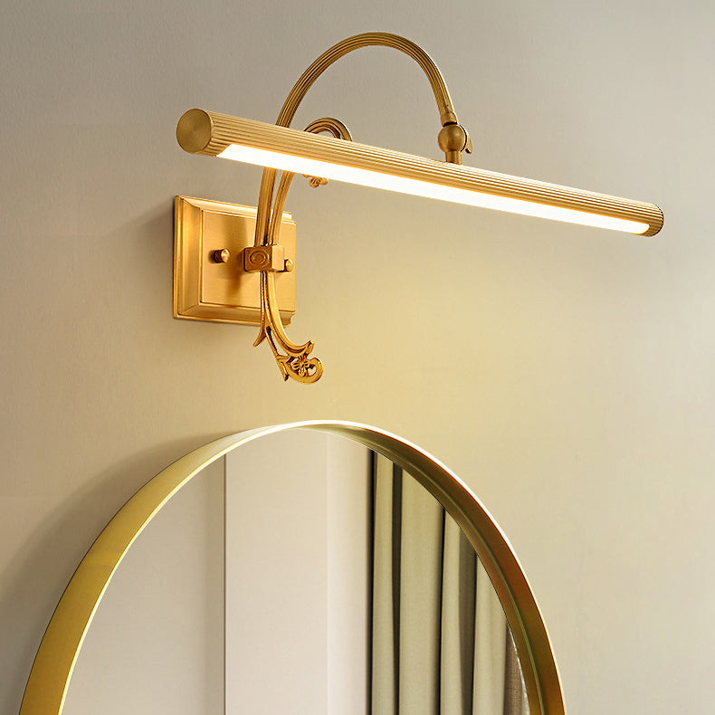 Modern Mid-Century Linear All Copper LED Wall Sconce Lamp