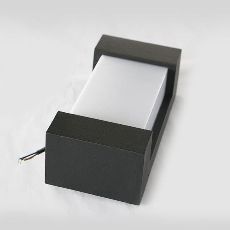 Square Acrylic Outdoor Waterproof LED Wall Sconce Lamp