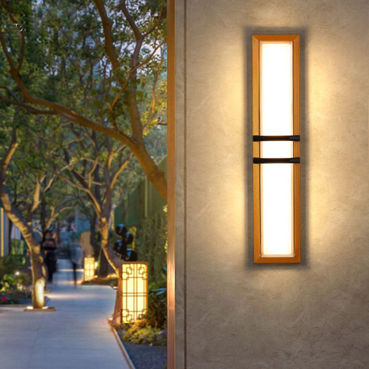 Aluminum Acrylic Shade LED Waterproof Wall Sconce Lamp