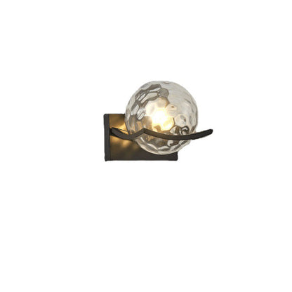 Simplicity Glass Ball Shade 1-Light Wall Sconce Lamp