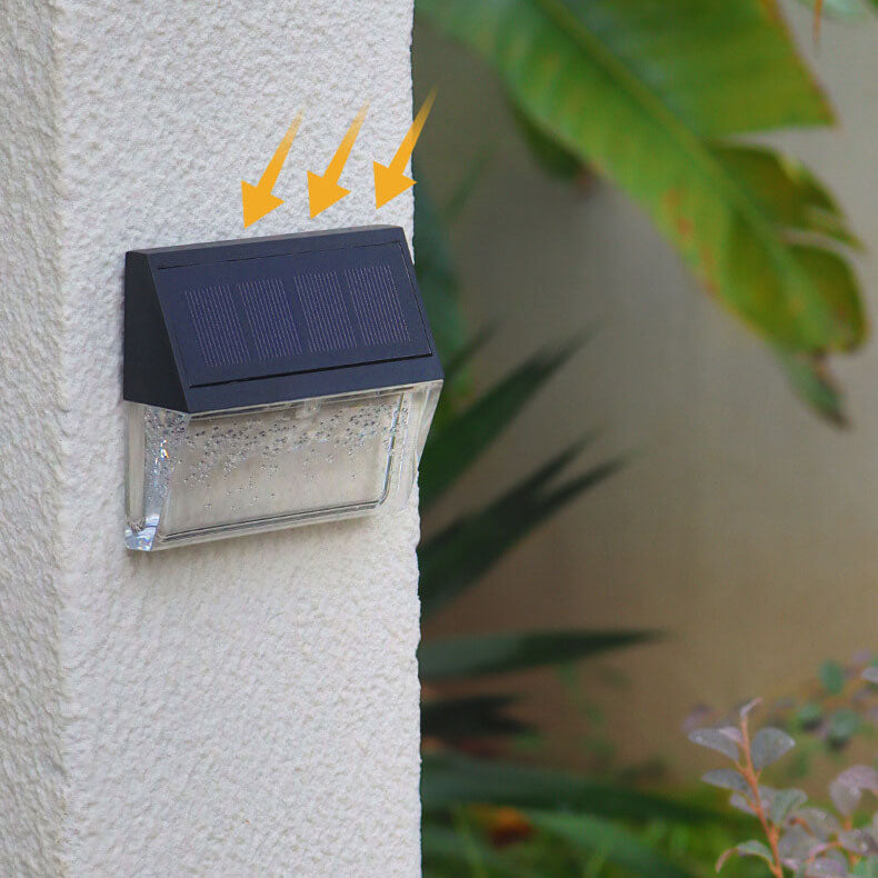 Solar Light Outdoor Patio Fence LED Wall Sconce Lamp
