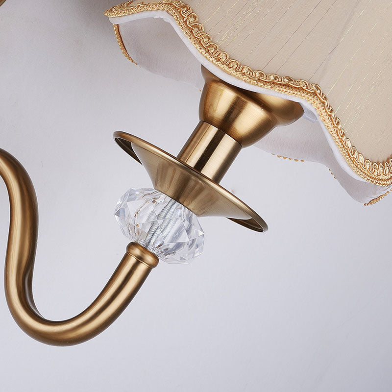 Luxury Hardware Kraft Paper 1/2-Light Wall Sconce Lamp