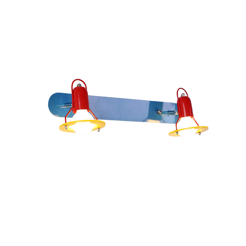 Childlike Iron 2-Light Mirror Front Wall Sconce Lamp