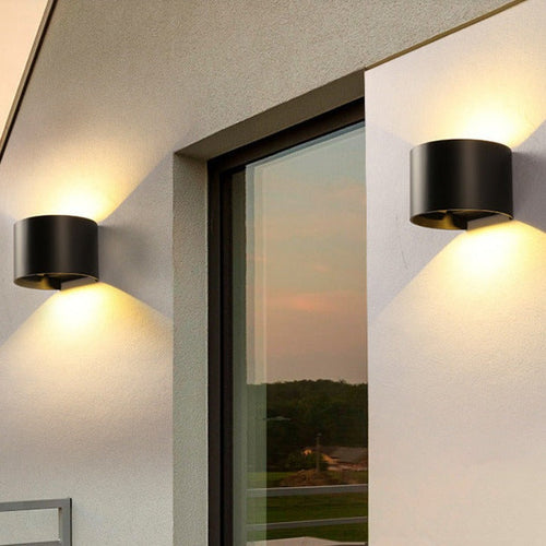 Aluminum APP Dimming Waterproof LED Wall Sconce Lamp