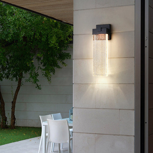 Simplicity Crystal Rectangular LED Wall Sconce Lamp