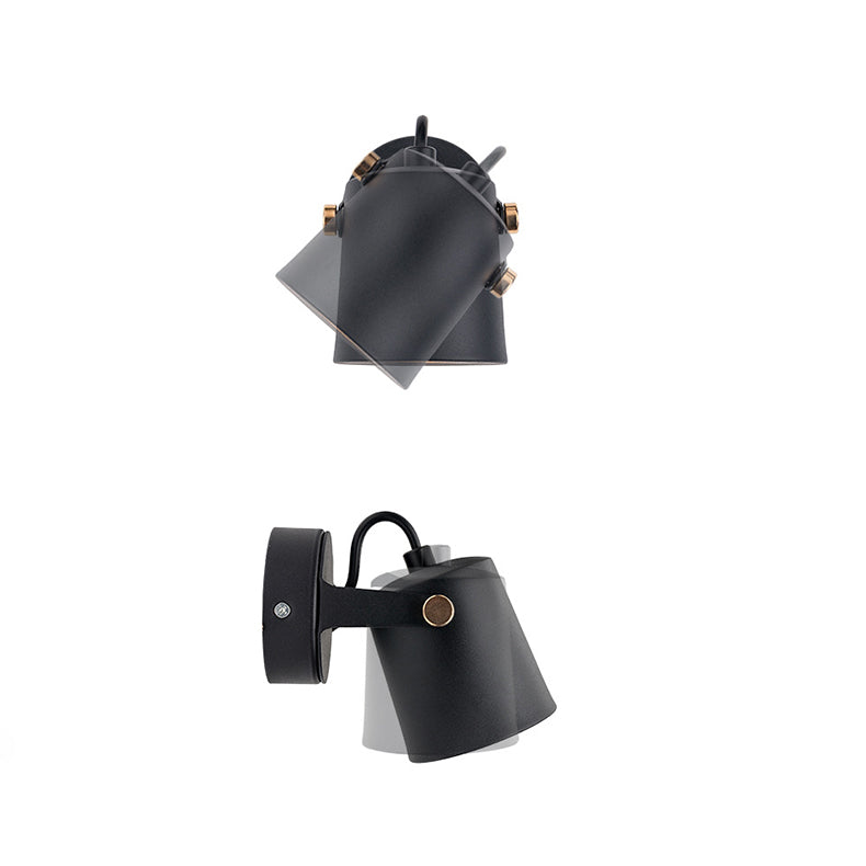 Minimalist Rotatable Cylinder Iron 1-Light Wall Sconce Lamp