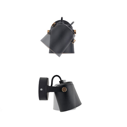 Minimalist Rotatable Cylinder Iron 1-Light Wall Sconce Lamp
