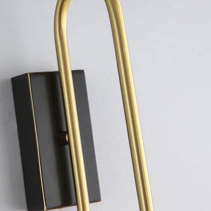 Simplicity Ring Copper Glass 1-Light Wall Sconce Lamp