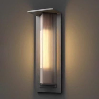Simplicity PC Triangular Prism LED Outdoor Wall Sconce Lamp