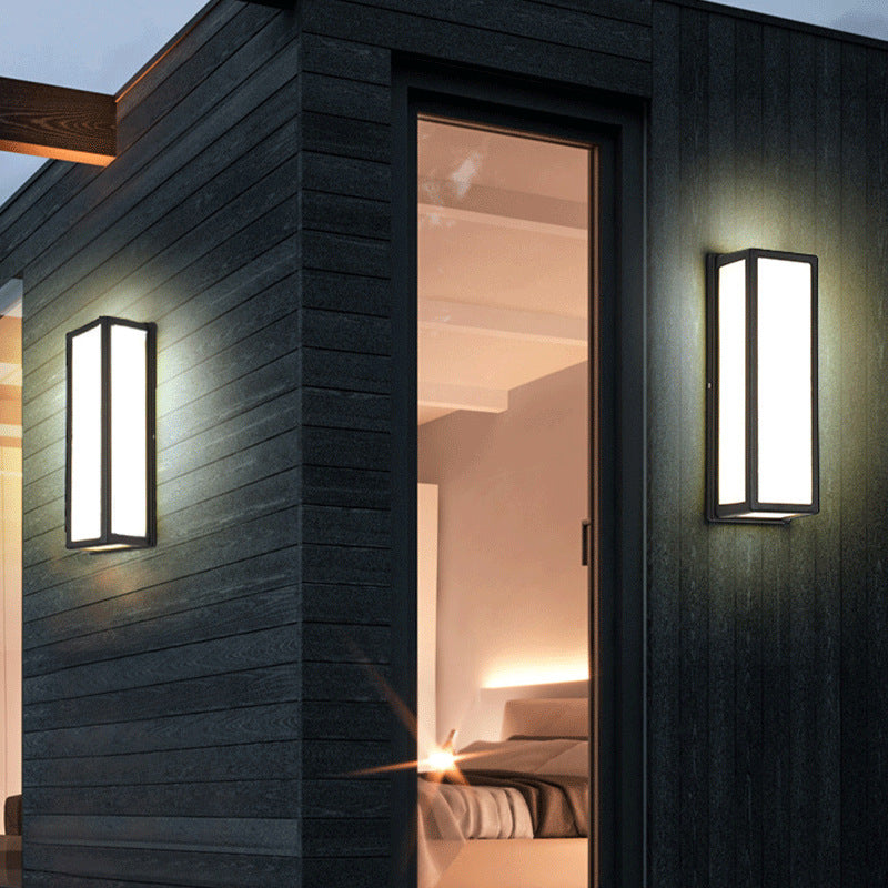 Square Aluminum Acrylic LED Waterproof Wall Sconce Lamp