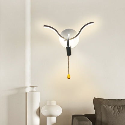 Triangle Iron PC LED Wall Sconce Lamp With Spotlight
