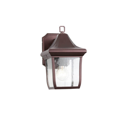 Retro Aluminum Alloy Glass 1-Light Outdoor Wall Sconce Lamp