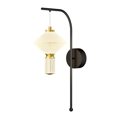 Iron Aluminum Acrylic Rhombic Column LED Wall Sconce Lamp