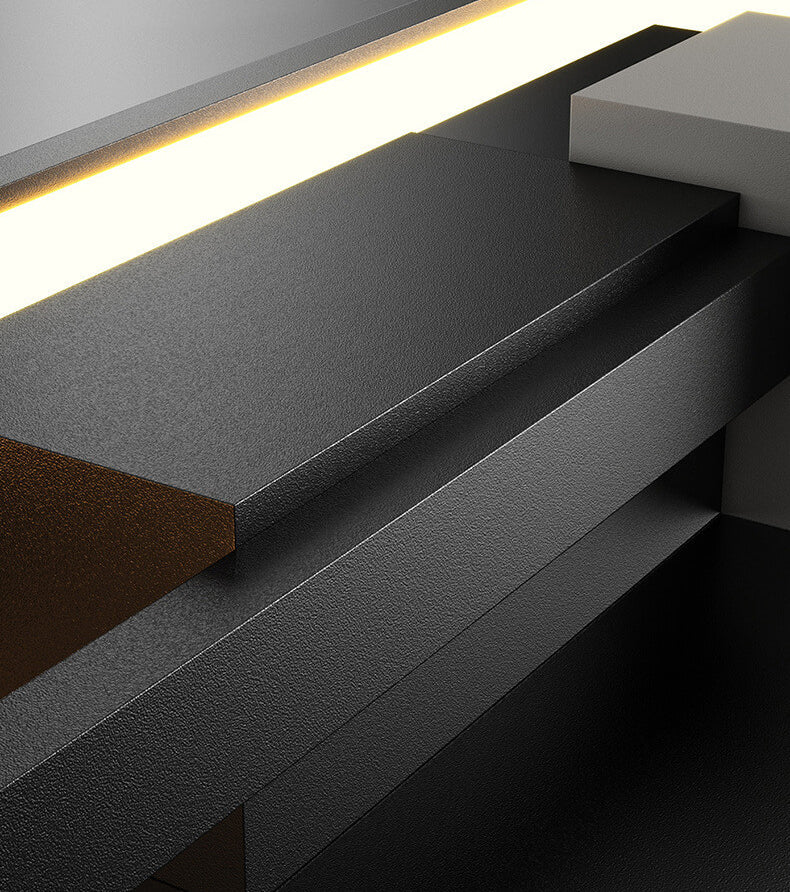 Minimalist Square Frame Iron Silicone LED Wall Sconce Lamp