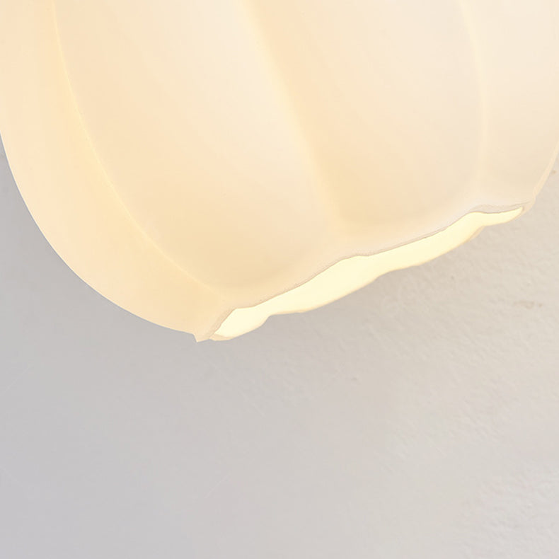 Minimalist Pumpkin Bird Wood PE 1-Light Wall Sconce Lamp