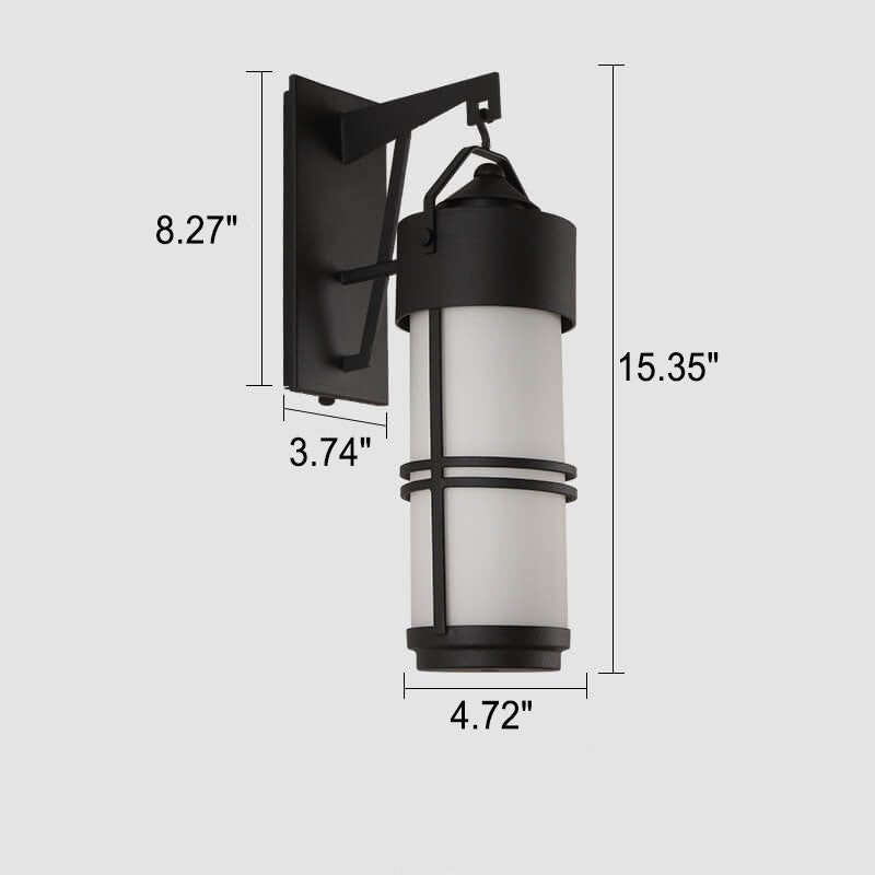 European Iron Outdoor Waterproof 1-Light Wall Sconce Lamp