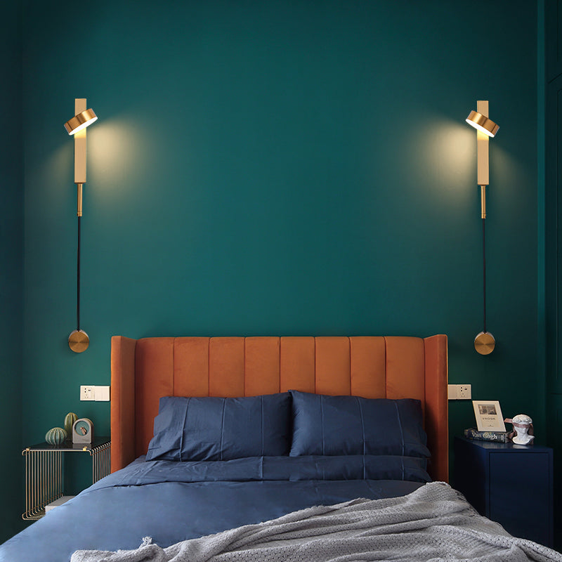 Minimalist Long Aluminum Iron Acrylic LED Wall Sconce Lamp