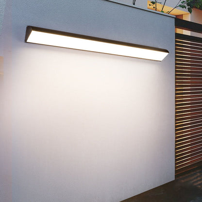 Rectangular Aluminum PC Waterproof LED Wall Sconce Lamp