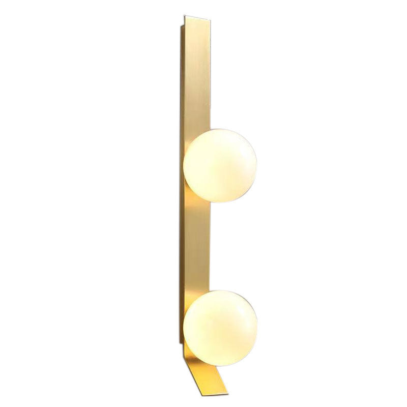 Simplicity Glass Ball Shade 1/2-Light Wall Sconce Lamp