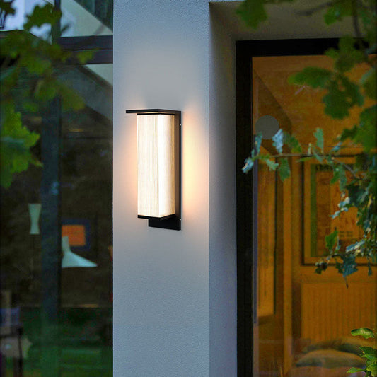 Solar Stainless Steel Acrylic LED Outdoor Wall Sconce Lamp