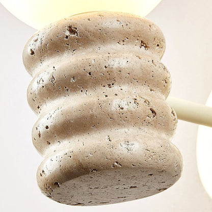 Cream Style Creative Glass Sphere 1-Light Wall Sconce Lamp
