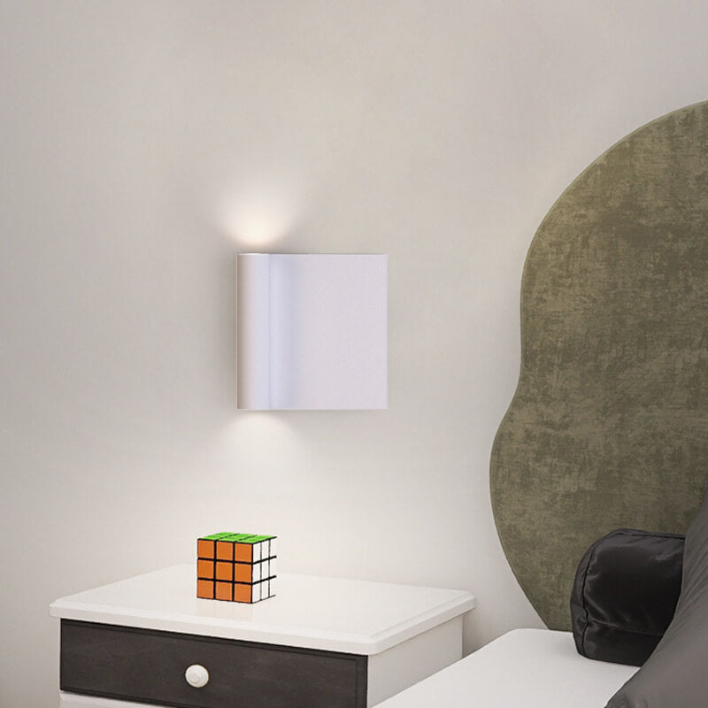 Square Up and Down Illuminated LED Wall Sconce Lamp