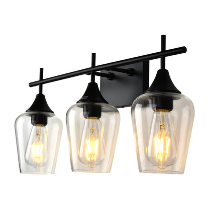 Traditional Wine Glass Iron 2/3 Light Wall Sconce Lamp