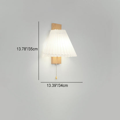 Nordic Iron PVC Cubic Pleated 1-Light Wall Sconce Lamp