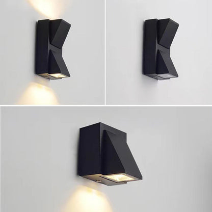 Simplicity Triangular Prism LED Outdoor Wall Sconce Lamp