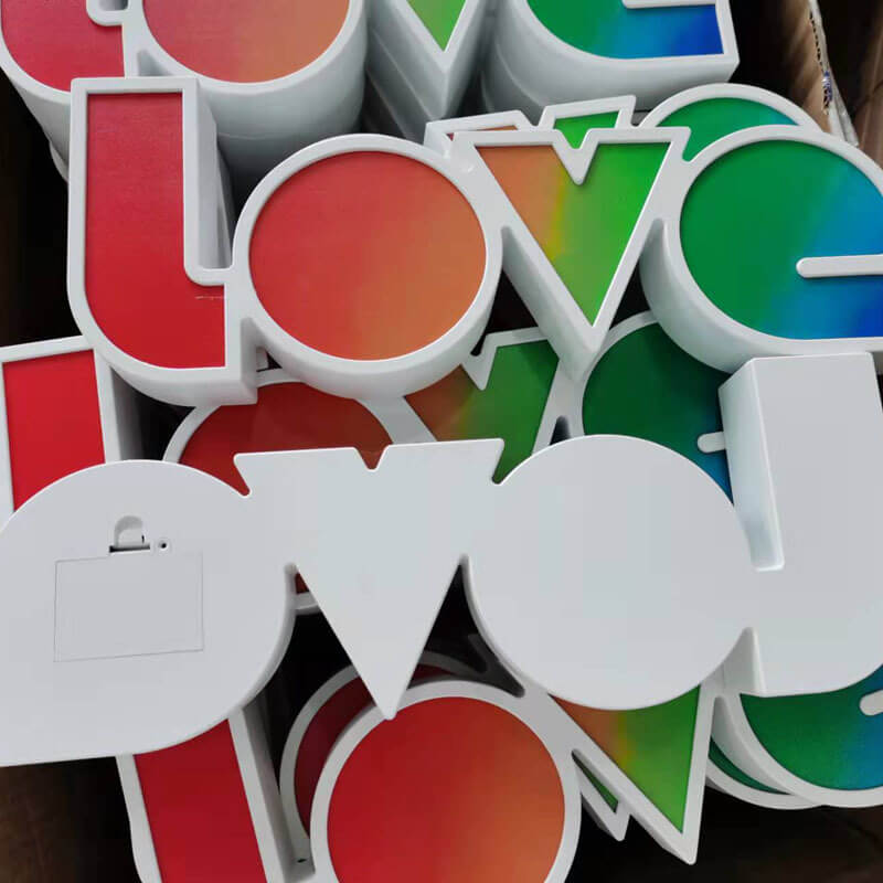Contemporary Love Letters Table Lamp