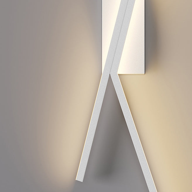 Iron Aluminum Silica Cubic Line LED Wall Sconce Lamp