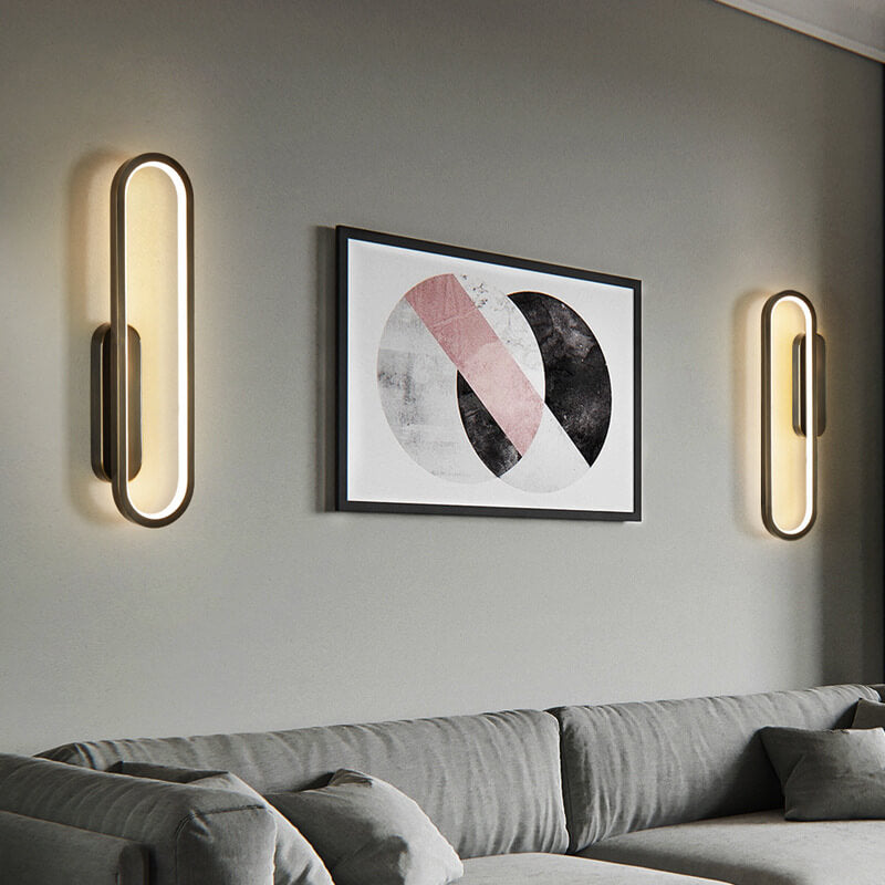 Industrial All Copper Oval Design LED Wall Sconce Lamp