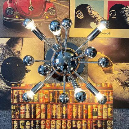 Creative Multi Bulb Iron Glass 5-Light Wall Sconce Lamp