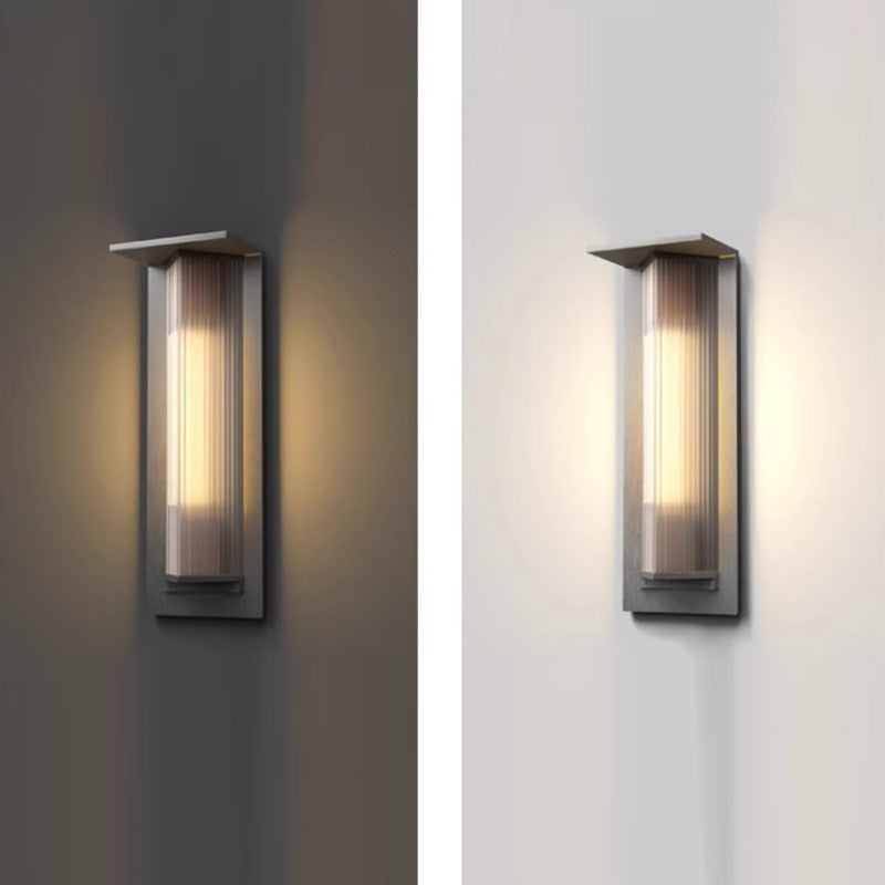 Simplicity PC Triangular Prism LED Outdoor Wall Sconce Lamp