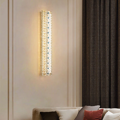 Luxury Crystal Strip Design LED Wall Sconce Lamp