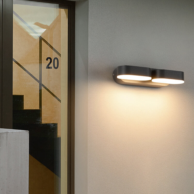 Aluminum Double Head Adjustable LED Wall Sconce Lamp